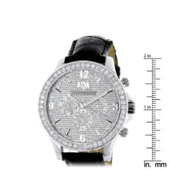 Luxurman 3ct Men's Diamond Watch -H'Hen Sale Store luxurman 2ct mens diamond watch p 44052 ruler