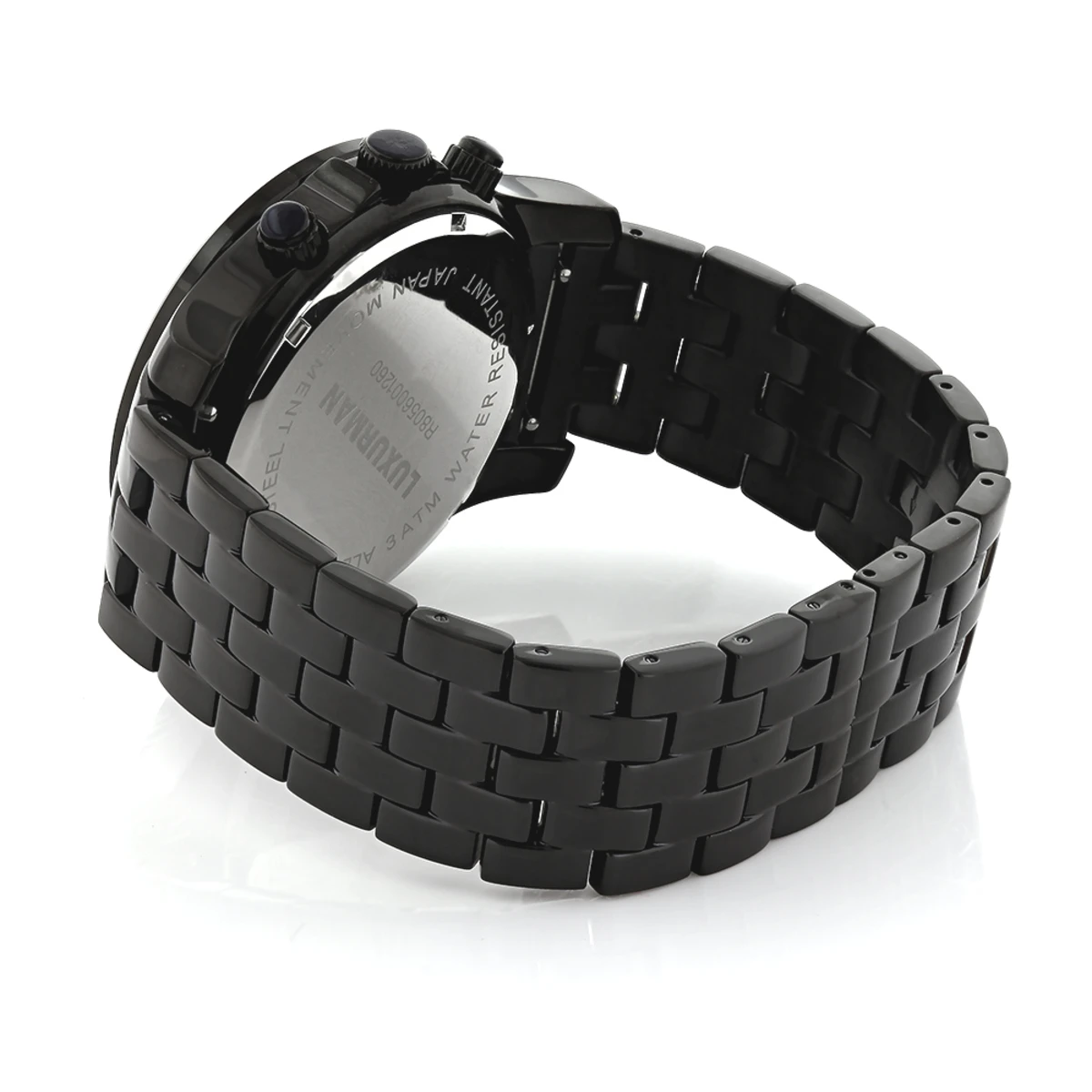 Luxurman Black Diamond Watch 2.25ct Men's 4 Luxurman Black Diamond Watch 2.25ct Men's - Image 2
