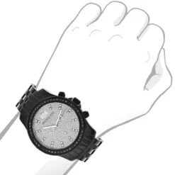 Luxurman Black Diamond Watch 2.25ct Men's 9 Luxurman Black Diamond Watch 2.25ct Men's -H'Hen Sale Store luxurman black diamond watch 225ct mens p 44422bod