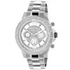 Luxurman Diamond Men's Watch 0.5ct White Gold Plated Swiss Mvt