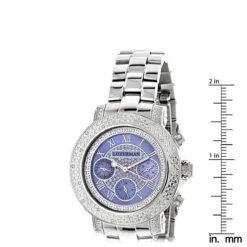 Luxurman Ladies Diamond Watch 0.30ct Blue MOP -H'Hen Sale Store luxurman ladies diamond watch 030ct blue mop p 43228 ruler