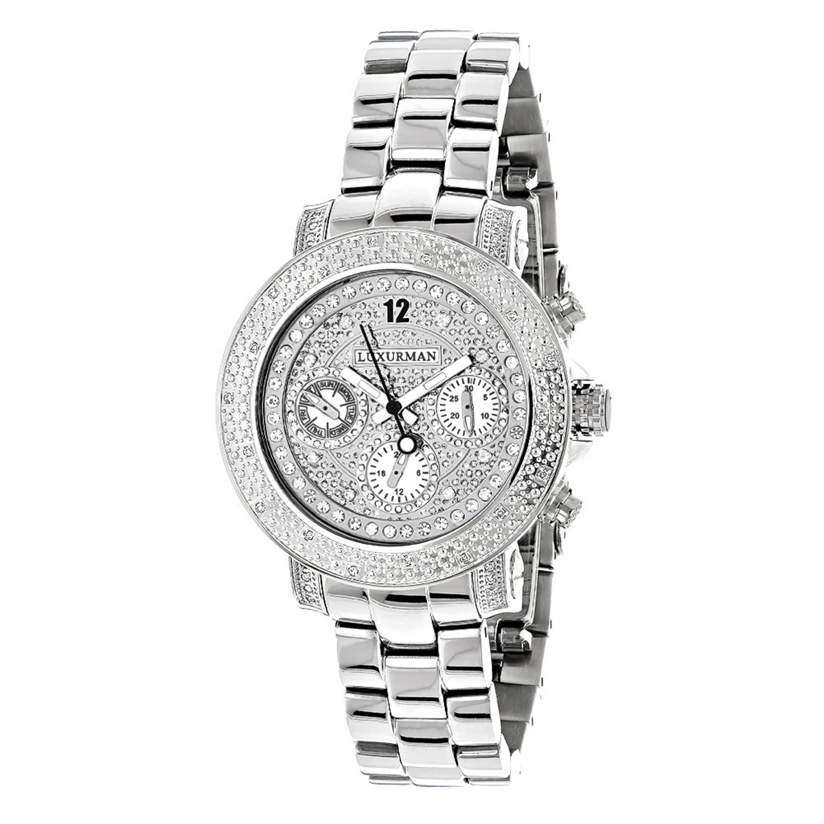 Luxurman Ladies Diamond Watch 0.30ct 3 Luxurman Ladies Diamond Watch 0.30ct