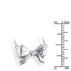 Luxurman Love Quotes Necklace Sterling Silver Diamond Bow Pendant For Women -H'Hen Sale Store luxurman love quotes necklace sterling silver diamond bow pendant for women rulerwh