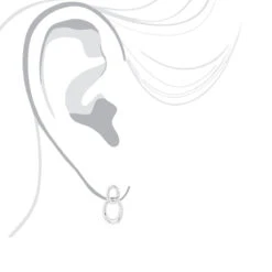 Luxurman Love Quotes: Silver Interlocking Ovals Diamond Earrings For Women 8 Luxurman Love Quotes: Silver Interlocking Ovals Diamond Earrings For Women -H'Hen Sale Store luxurman love quotes silver interlocking ovals diamond earrings for women bod