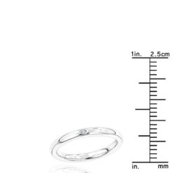 Luxurman Love Quotes: Women's Stackable Sterling Silver Diamond Wedding Ring -H'Hen Sale Store luxurman love quotes womens stackable sterling silver diamond wedding ring ruler