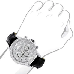 Luxurman Men's Diamond Watch 0.18 Ct -H'Hen Sale Store luxurman mens diamond watch 018 ct p 35212bod