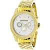 Luxurman Men's Diamond Watch 0.5ct Yellow Gold Plated