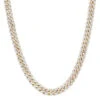 Luxurman Men's 10K Yellow Gold Miami Cuban Link Chain Necklace With Diamonds 23ct -H'Hen Sale Store luxurman mens necklaces 14k gold miami cuban link chain with diamonds 23ct mainye