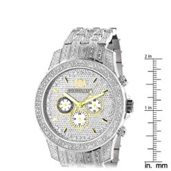 Luxurman Men's Genuine Diamond Watch 1.25ct -H'Hen Sale Store luxurman mens watches genuine diamond watch 125ct p 9301 ruler