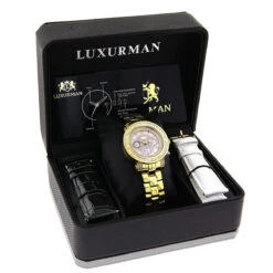Luxurman Montana Ladies Diamond Watch 2ct Yellow Gold Plated Pink MOP 10 Luxurman Montana Ladies Diamond Watch 2ct Yellow Gold Plated Pink MOP -H'Hen Sale Store luxurman montana ladies diamond watch 2ct yellow gold plated pink mop 4