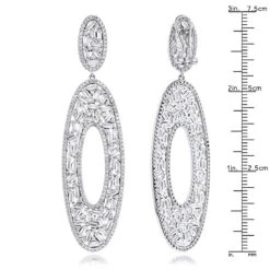 LUXURMAN Oval Designer Diamond Drop Earrings For Women 14K White Gold 9ct 13 LUXURMAN Oval Designer Diamond Drop Earrings For Women 14K White Gold 9ct -H'Hen Sale Store luxurman oval designer diamond drop earrings in 14k gold 7ct rulerwh