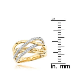 Luxurman Unique Women's Diamond Right Hand Ring 14K Yellow Gold 0.45ct 13 Luxurman Unique Women's Diamond Right Hand Ring 14K Yellow Gold 0.45ct -H'Hen Sale Store luxurman right hand rings unique womens diamond ring 14k gold 045ct rulerye