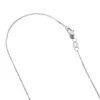 LUXURMAN Solid 10K White Gold Box Chain For Men & Women 1mm Wide