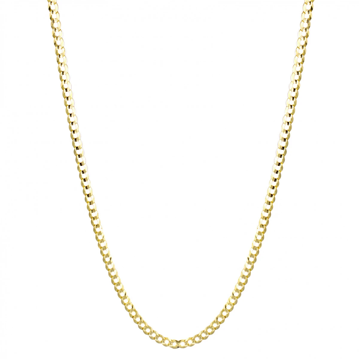 LUXURMAN Solid 10K Yellow Gold Curb Chain For Men Comfort 5.5mm Wide 5 LUXURMAN Solid 10K Yellow Gold Curb Chain For Men Comfort 5.5mm Wide - Image 3