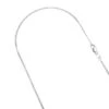 LUXURMAN Solid 10K White Gold Curb Chain For Men & Women Gourmette 1.5mm