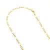 LUXURMAN Solid 10K Yellow Gold Figaro Chain For Men & Women 3mm Wide 2 LUXURMAN Solid 10K Yellow Gold Figaro Chain For Men & Women 3mm Wide -H'Hen Sale Store luxurman solid 10k gold figaro chain for men women 3mm wide ye