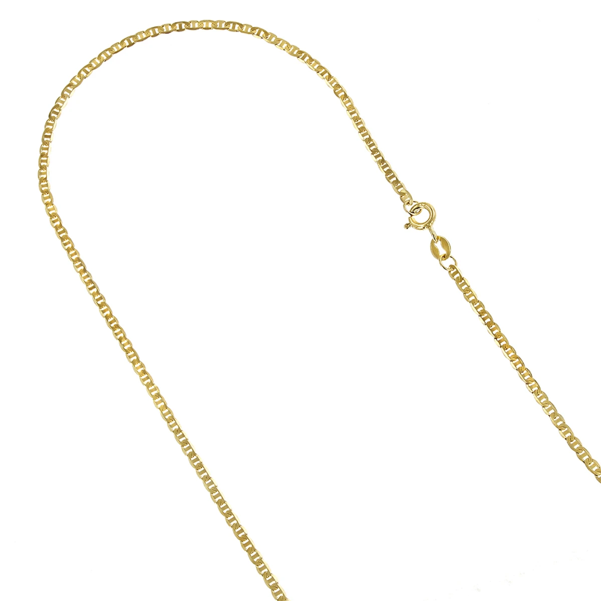 LUXURMAN Solid 10K Yellow Gold Mariner Chain For Men & Women 1.2mm Wide 3 LUXURMAN Solid 10K Yellow Gold Mariner Chain For Men & Women 1.2mm Wide