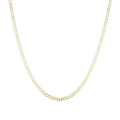 LUXURMAN Solid 10K Yellow Gold Mariner Chain For Men & Women 3mm Wide -H'Hen Sale Store luxurman solid 10k gold mariner chain for men women 3mm wide boxye