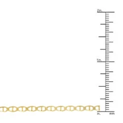 LUXURMAN Solid 10K Yellow Gold Mariner Chain For Men & Women 3mm Wide -H'Hen Sale Store luxurman solid 10k gold mariner chain for men women 3mm wide rulerye