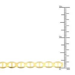 LUXURMAN Solid 10K Yellow Gold Mariner Chain For Men & Women 5.5mm Wide 11 LUXURMAN Solid 10K Yellow Gold Mariner Chain For Men & Women 5.5mm Wide -H'Hen Sale Store luxurman solid 10k gold mariner chain for men women 55mm wide rulerye