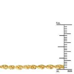 LUXURMAN Solid 10K Yellow Gold Rope Chain For Men & Women Diamond Cut 2.8mm -H'Hen Sale Store luxurman solid 10k gold rope chain for men women diamond cut 28mm rulerye