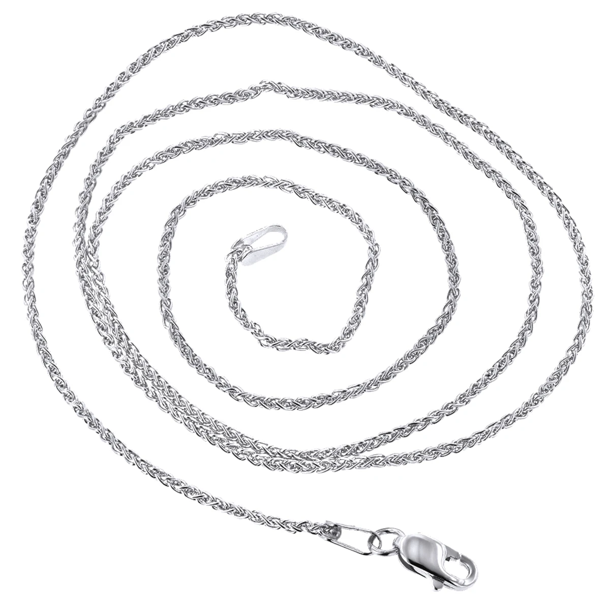 LUXURMAN Solid 10K Yellow Gold Wheat Chain For Women 1mm Wide 5 LUXURMAN Solid 10K Yellow Gold Wheat Chain For Women 1mm Wide - Image 3