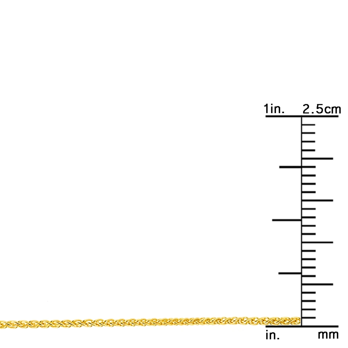 LUXURMAN Solid 10K Yellow Gold Wheat Chain For Women 1mm Wide 10 LUXURMAN Solid 10K Yellow Gold Wheat Chain For Women 1mm Wide - Image 8