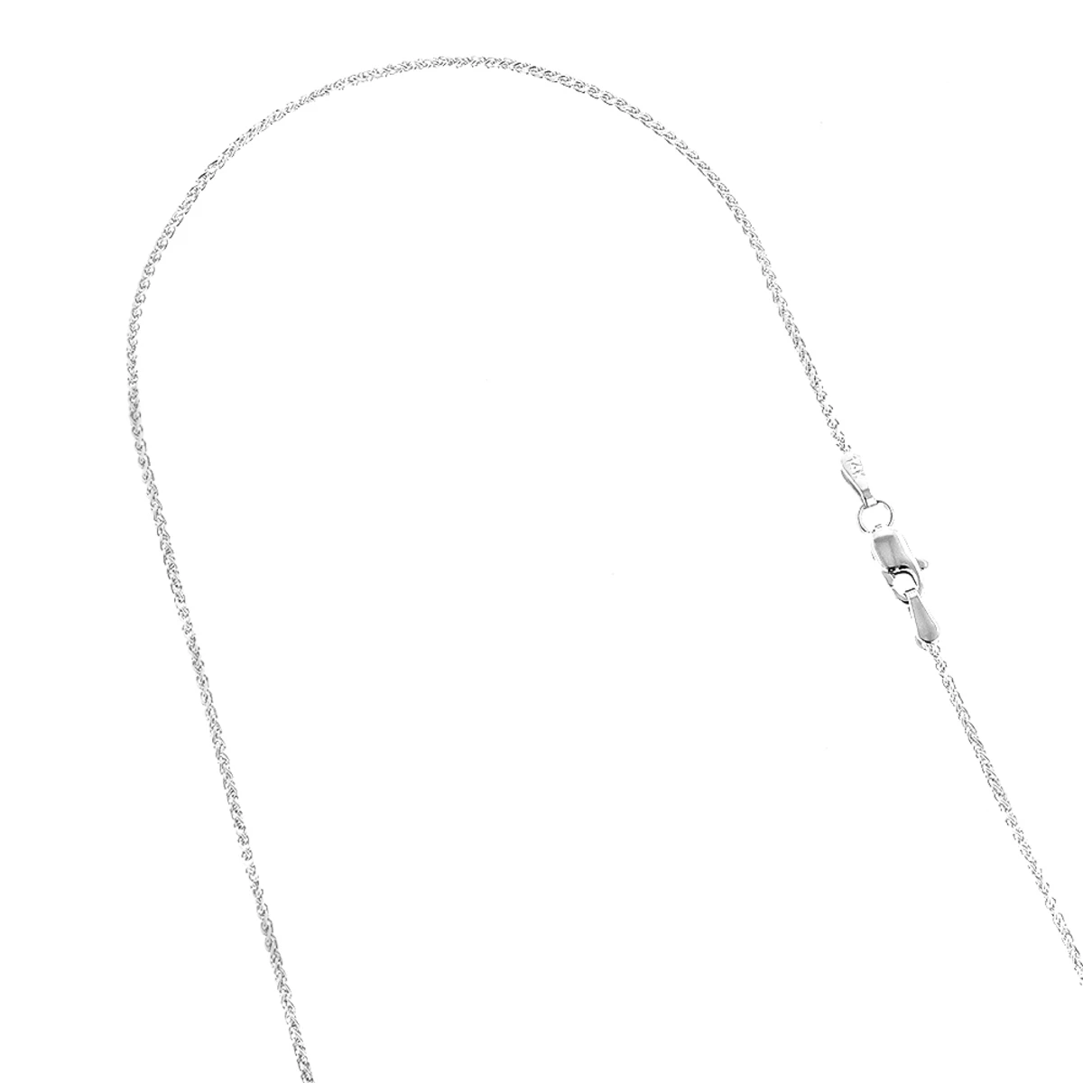 LUXURMAN Solid 10K Yellow Gold Wheat Chain For Women 1mm Wide 4 LUXURMAN Solid 10K Yellow Gold Wheat Chain For Women 1mm Wide - Image 2