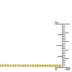 LUXURMAN Solid 14K Yellow Gold Box Chain For Men & Women 1.6mm Wide 11 LUXURMAN Solid 14K Yellow Gold Box Chain For Men & Women 1.6mm Wide -H'Hen Sale Store luxurman solid 14k gold box chain for men women 16mm wide ruler