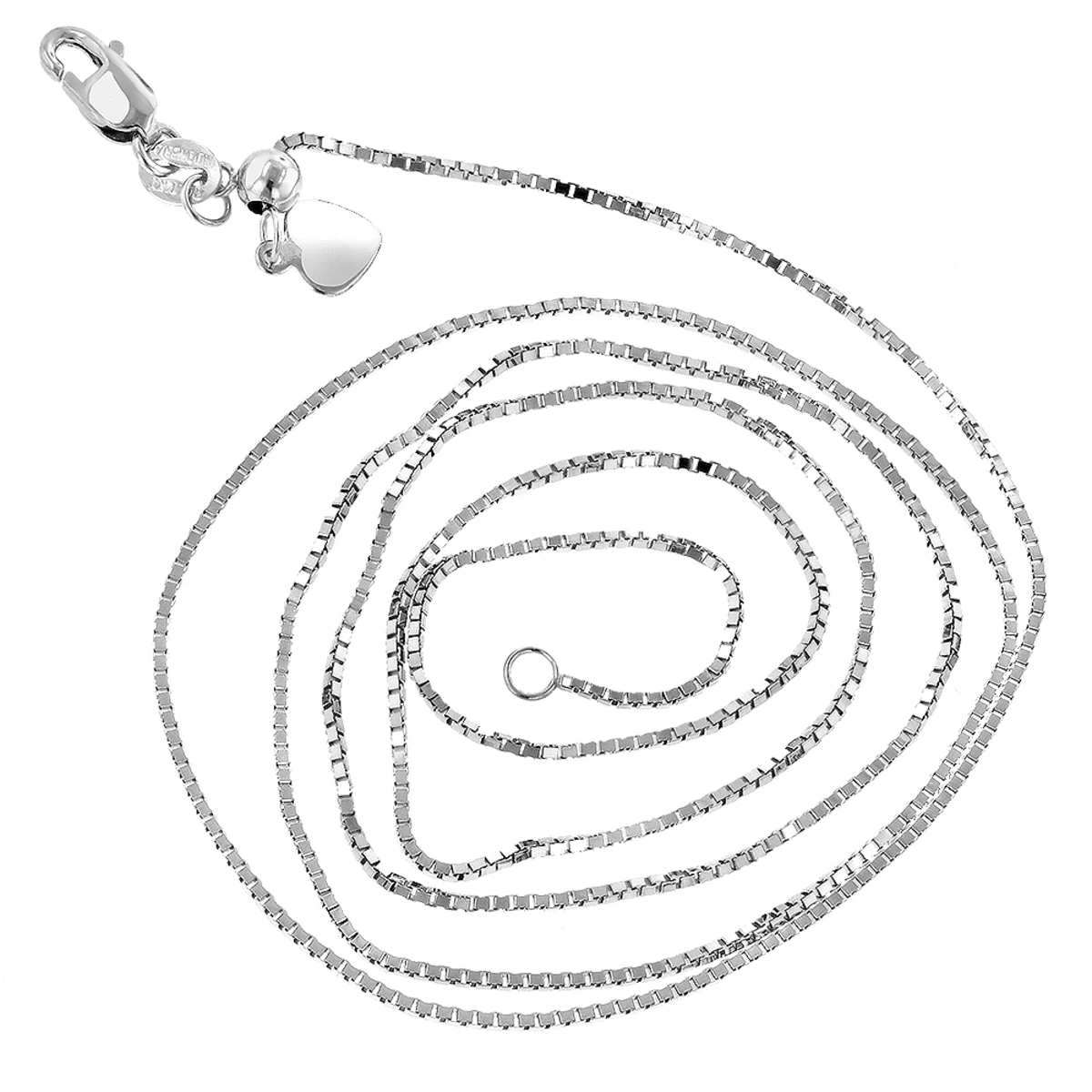 LUXURMAN Solid 14K Yellow Gold Box Chain For Men & Women Adjustable 1.1mm 5 LUXURMAN Solid 14K Yellow Gold Box Chain For Men & Women Adjustable 1.1mm - Image 3