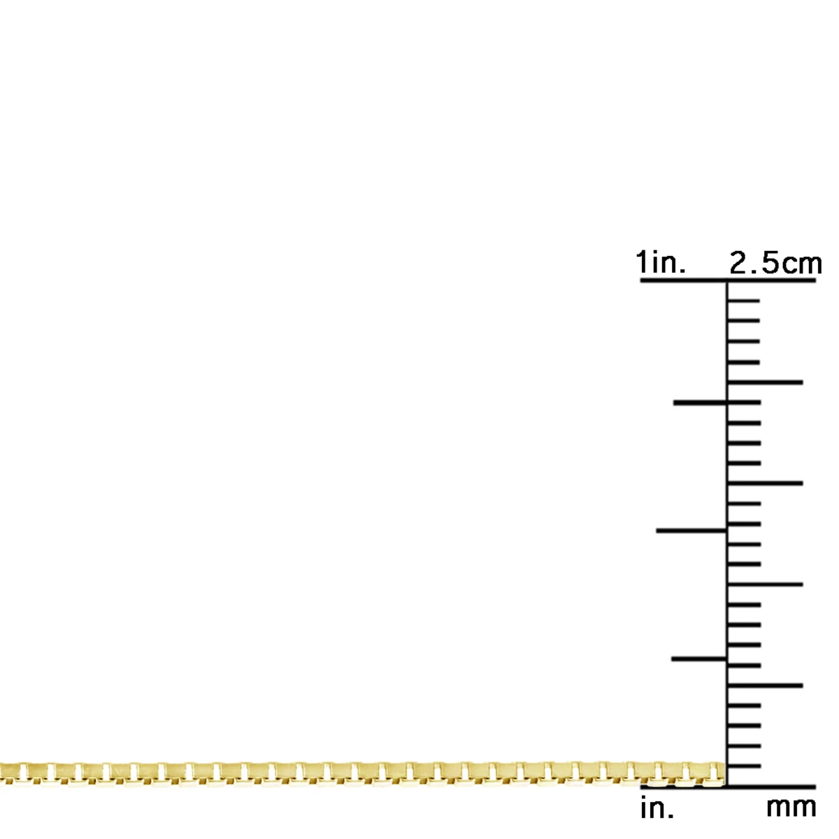 LUXURMAN Solid 14K Yellow Gold Box Chain For Men & Women Adjustable 1.1mm 10 LUXURMAN Solid 14K Yellow Gold Box Chain For Men & Women Adjustable 1.1mm - Image 8