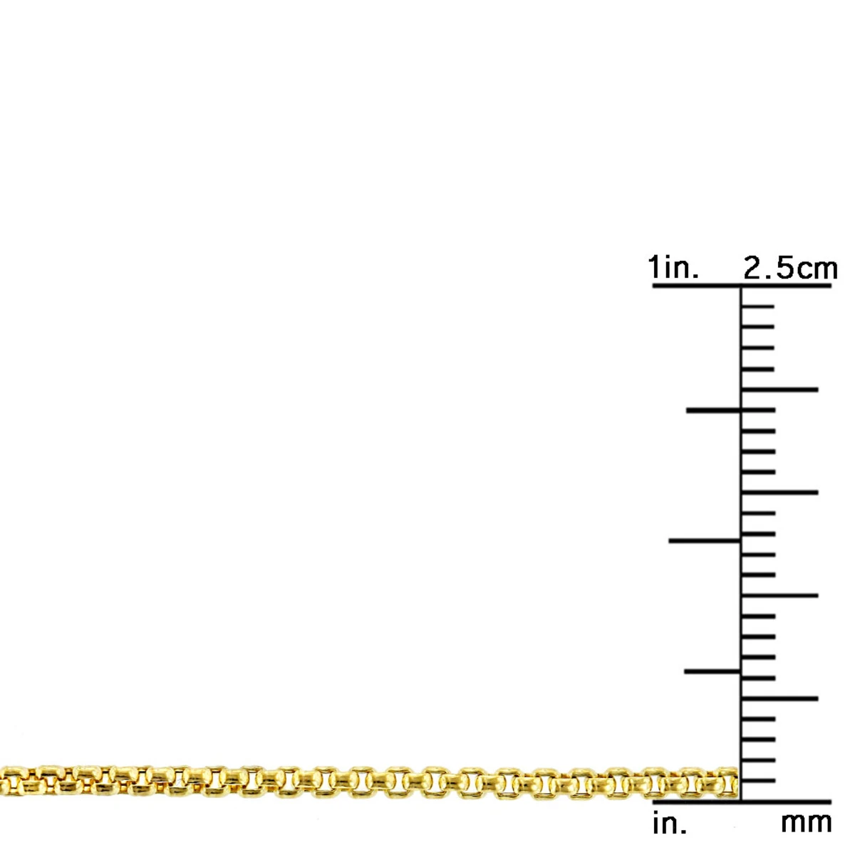 LUXURMAN Solid 14K White Gold Box Chain For Men & Women Round 1.7mm Wide 7 LUXURMAN Solid 14K White Gold Box Chain For Men & Women Round 1.7mm Wide - Image 5