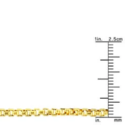 LUXURMAN Solid 14K Yellow Gold Box Chain For Men & Women Round 2.8mm Wide -H'Hen Sale Store luxurman solid 14k gold box chain for men women round 28mm wide rulerye