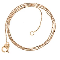 Solid 14K Rose Gold Box Chain For Women 0.6mm Wide By LUXURMAN 18 Solid 14K Rose Gold Box Chain For Women 0.6mm Wide By LUXURMAN -H'Hen Sale Store luxurman solid 14k gold box chain for women 06mm wide backro