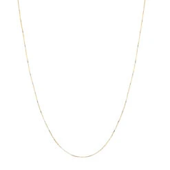 LUXURMAN Solid 14K White Gold Box Chain For Women 1mm Wide -H'Hen Sale Store luxurman solid 14k gold box chain for women 1mm wide box