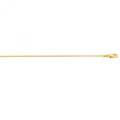 LUXURMAN Solid 14K Yellow Gold Cable Chain For Men & Women Round 1.2mm Wide