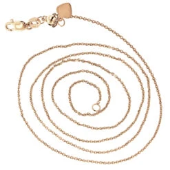 LUXURMAN Solid 14K Yellow Gold Cable Chain For Women Adjustable 0.9mm -H'Hen Sale Store luxurman solid 14k gold cable chain for women adjustable 09mm backro