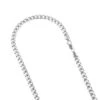 LUXURMAN Solid 14K White Gold Cuban Link Chain For Men Miami 5mm Wide