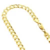 LUXURMAN Solid 14K Yellow Gold Curb Chain For Men Comfort 10mm Wide