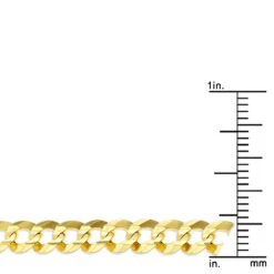 LUXURMAN Solid 14K White Gold Curb Chain For Men Comfort 5.5mm Wide -H'Hen Sale Store luxurman solid 14k gold curb chain for men comfort 55mm wide rulerye