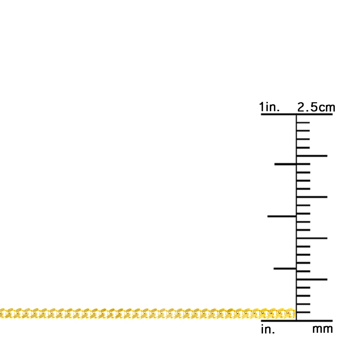 LUXURMAN Solid 14K Yellow Gold Curb Chain For Men & Women Gourmette 1.5mm 10 LUXURMAN Solid 14K Yellow Gold Curb Chain For Men & Women Gourmette 1.5mm - Image 8