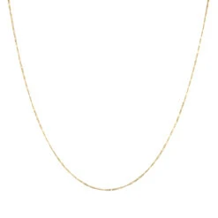 LUXURMAN Solid 14K Yellow Gold Figaro Chain For Men & Women 1.3mm Wide 10 LUXURMAN Solid 14K Yellow Gold Figaro Chain For Men & Women 1.3mm Wide -H'Hen Sale Store luxurman solid 14k gold figaro chain for men women 13mm wide boxye