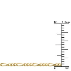 LUXURMAN Solid 14K Yellow Gold Figaro Chain For Men & Women 1.9mm Wide -H'Hen Sale Store luxurman solid 14k gold figaro chain for men women 19mm wide rulerye
