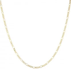 LUXURMAN Solid 14K Yellow Gold Figaro Chain For Men & Women 2.8mm Wide 10 LUXURMAN Solid 14K Yellow Gold Figaro Chain For Men & Women 2.8mm Wide -H'Hen Sale Store luxurman solid 14k gold figaro chain for men women 28mm wide boxye