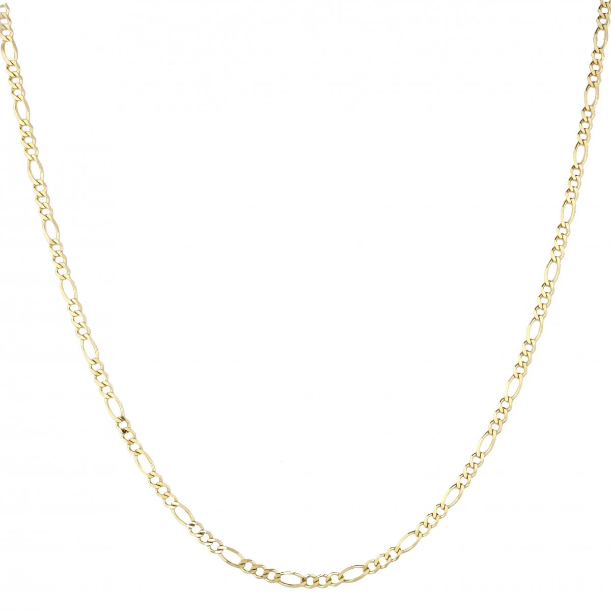 LUXURMAN Solid 14K Yellow Gold Figaro Chain For Men & Women 2.8mm Wide 5 LUXURMAN Solid 14K Yellow Gold Figaro Chain For Men & Women 2.8mm Wide - Image 3