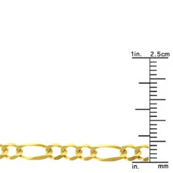LUXURMAN Solid 14K White Gold Figaro Chain For Men & Women 4.5mm Wide -H'Hen Sale Store luxurman solid 14k gold figaro chain for men women 45mm wide rulerye