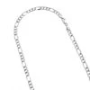 LUXURMAN Solid 14K White Gold Figaro Chain For Men & Women 4.5mm Wide
