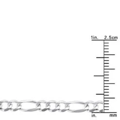 LUXURMAN Solid 14K Yellow Gold Figaro Chain For Men & Women 4mm Wide 18 LUXURMAN Solid 14K Yellow Gold Figaro Chain For Men & Women 4mm Wide -H'Hen Sale Store luxurman solid 14k gold figaro chain for men women 4mm wide rulerwh