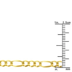 LUXURMAN Solid 14K Yellow Gold Figaro Chain For Men & Women 4mm Wide 19 LUXURMAN Solid 14K Yellow Gold Figaro Chain For Men & Women 4mm Wide -H'Hen Sale Store luxurman solid 14k gold figaro chain for men women 4mm wide rulerye