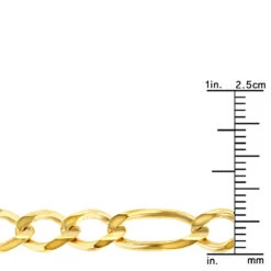 LUXURMAN Solid 14K Yellow Gold Figaro Chain For Men & Women 7mm Wide 11 LUXURMAN Solid 14K Yellow Gold Figaro Chain For Men & Women 7mm Wide -H'Hen Sale Store luxurman solid 14k gold figaro chain for men women 7mm wide rulerye